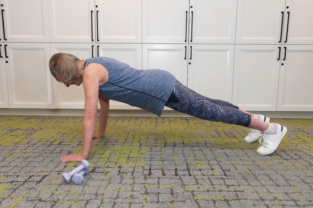 Seniors staying active with excercise