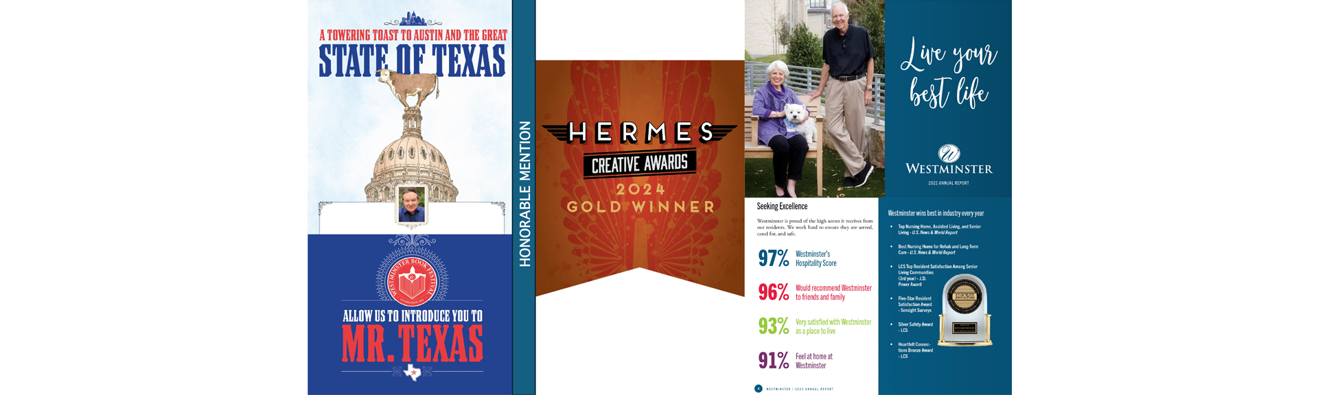Westminster Honored with Two International HERMES Awards for Creative and Philanthropic Communications