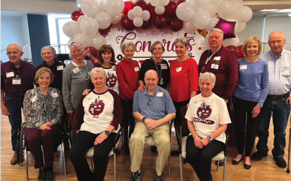 Group of Westminster residents dressed in alumni