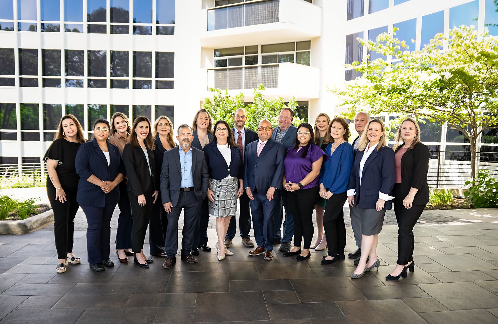 Westminster Leadership team standing together outdoors
