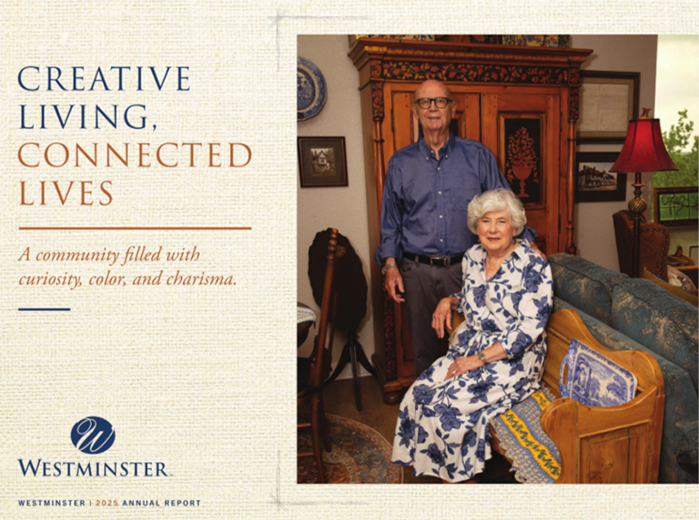 Westminster Senior living 2025 annual report cover