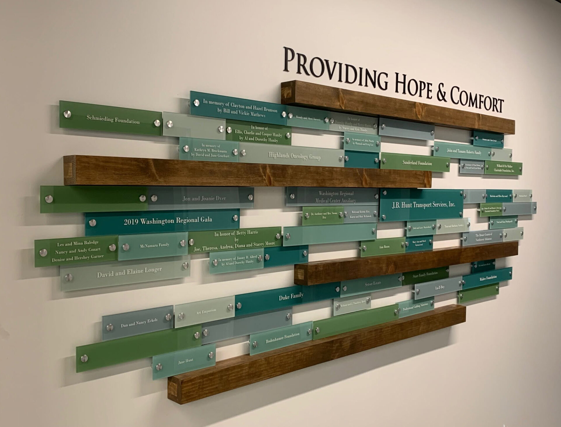 Westminster CARES Foundation Donor Wall