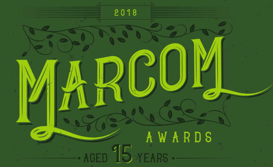 Marcom 2018 awards graphic