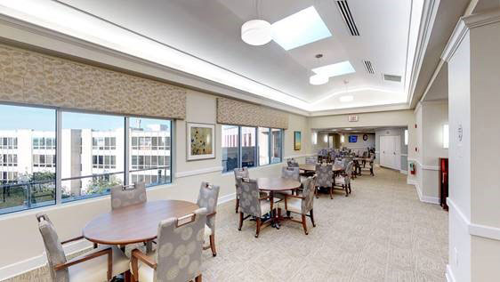 the solarium at Westminster senior living community