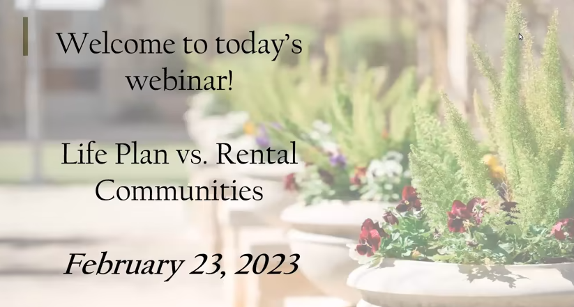 Life Plan vs Rental Webinar banner